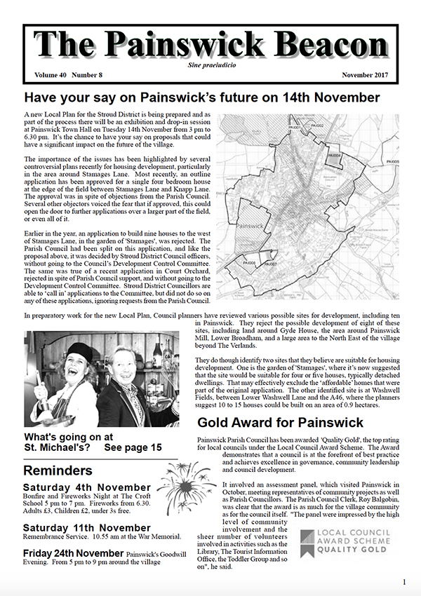 Painswick Beacon November 2017 Edition