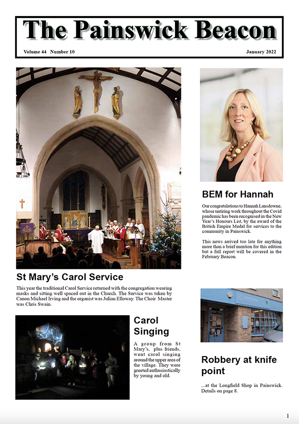 The latest edition of The Painswick Beacon - January 2021