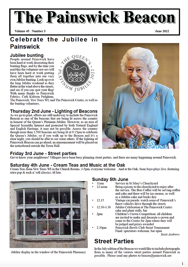 The latest edition of The Painswick Beacon - June 2021