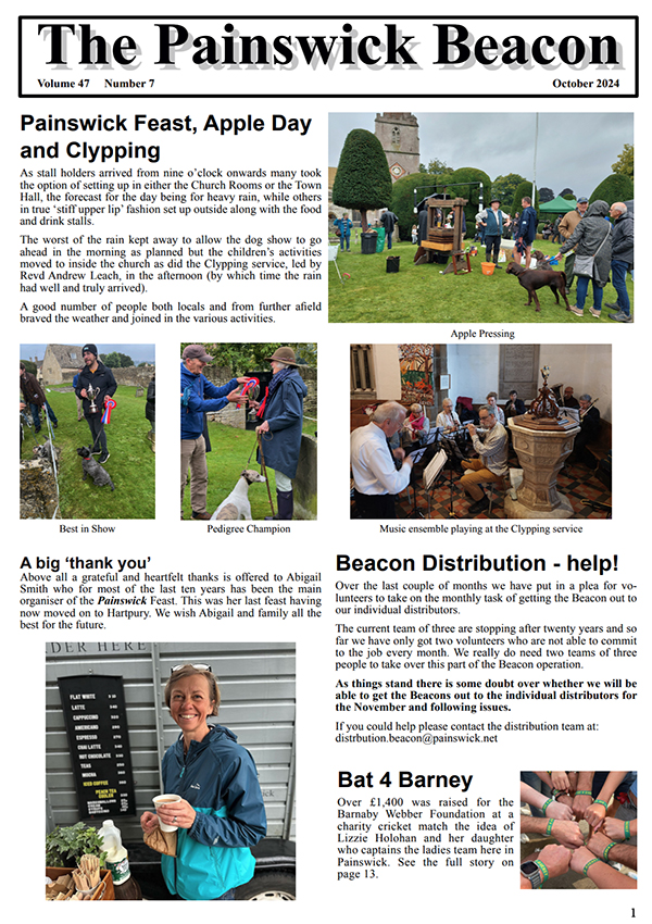 The latest edition of The Painswick Beacon - October 2024